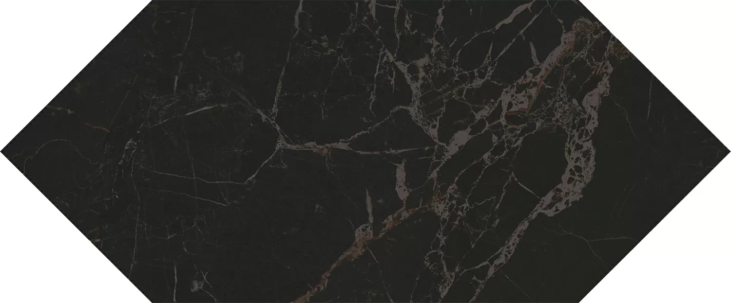 Плитка 35007 Келуш черный глянцевый 14х34