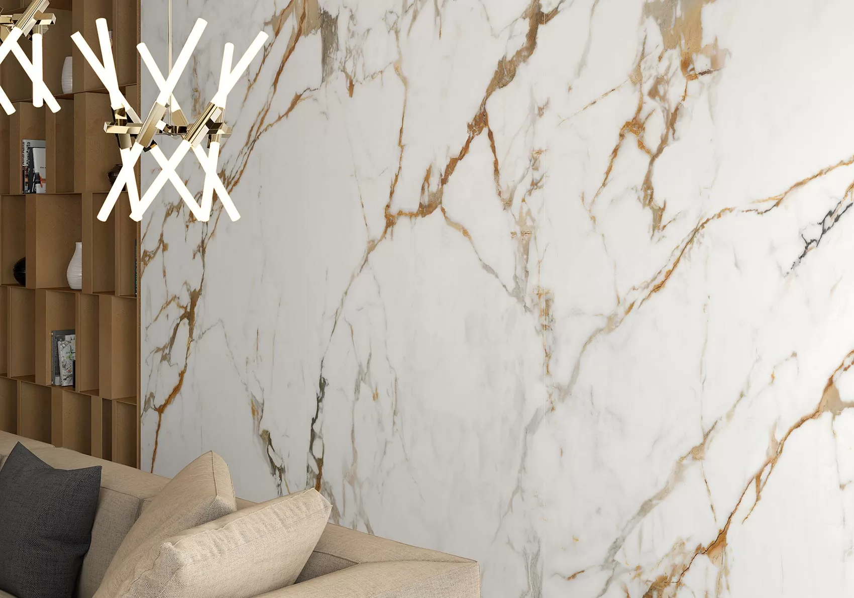 Керамогранит 316233 Calacatta Gold Honed 6mm 120x300