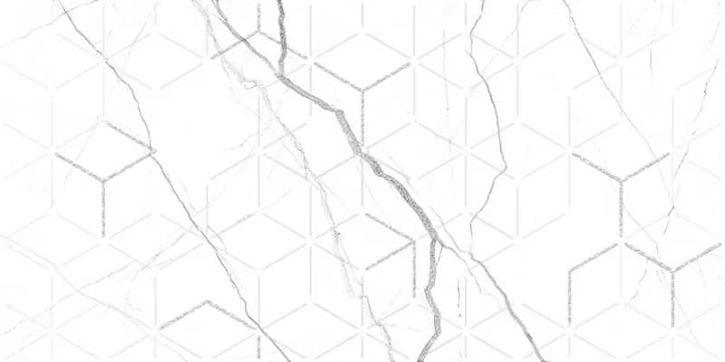 Плитка GT124VG Siluet Белый Декор 50x25