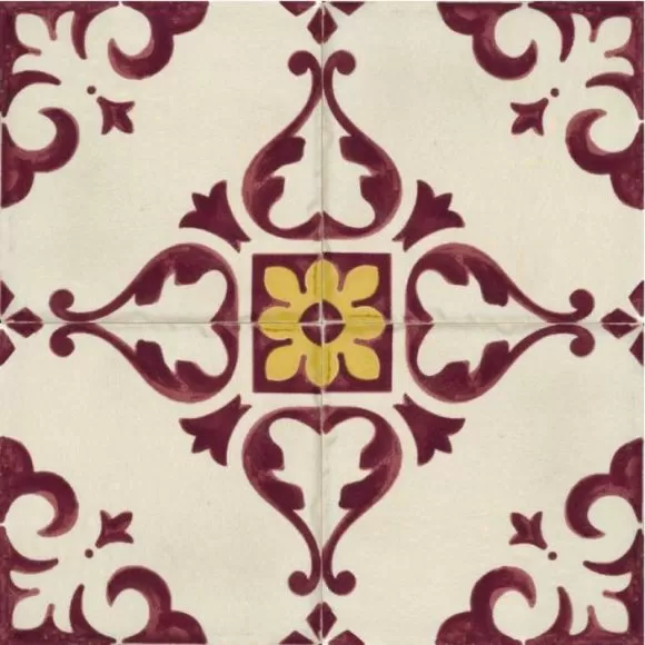Керамогранит Декор 8333 Jolie Ivoire Purple Trama (комп/4шт) 10х10