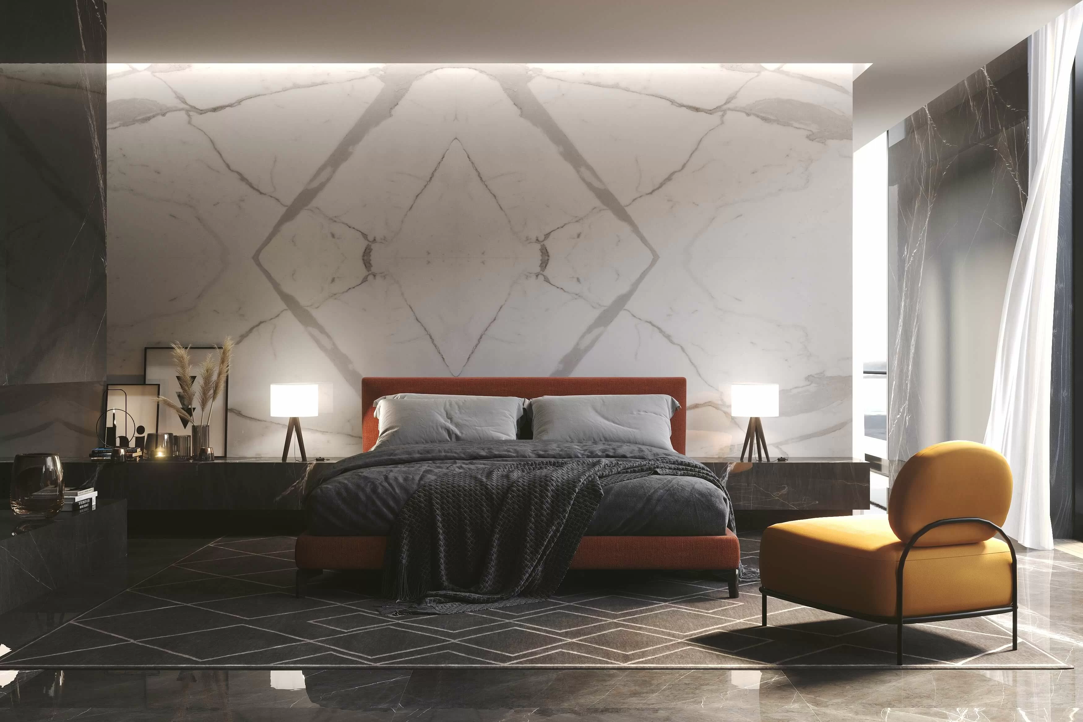 Керамогранит ArtSlab Marble Alps Statuario 120x240