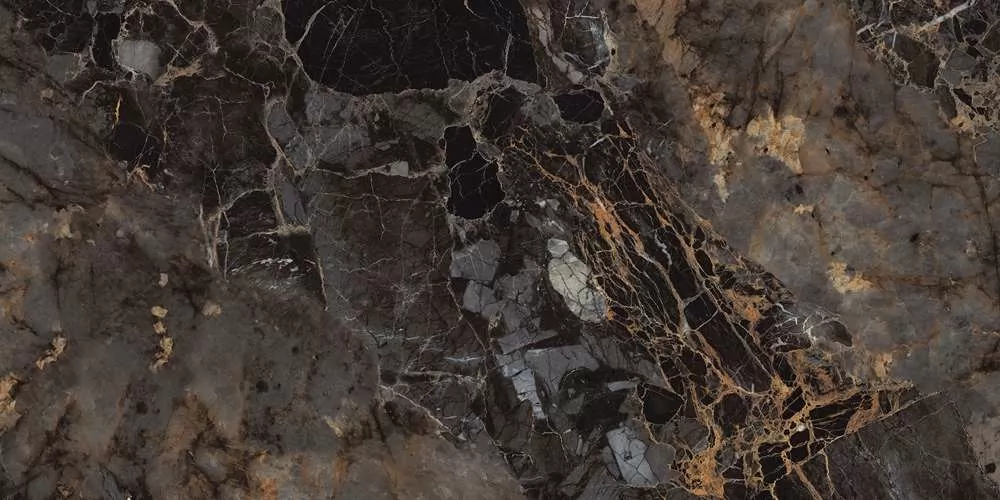 Керамогранит Rock 2005 Dark Gold Carving Polished 60x120