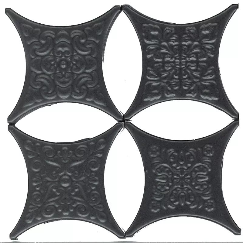 Плитка Estrella Set Core Negro 6.7x6.7 микс