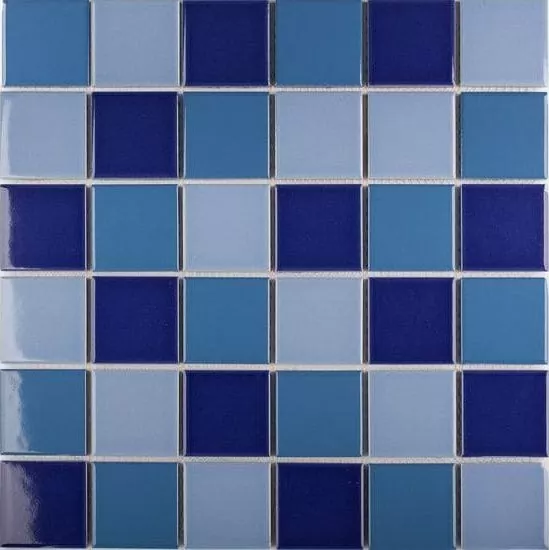 Мозаика WB52200 Blue Mix Glossy 4.8x4.8 30.6х30.6х6
