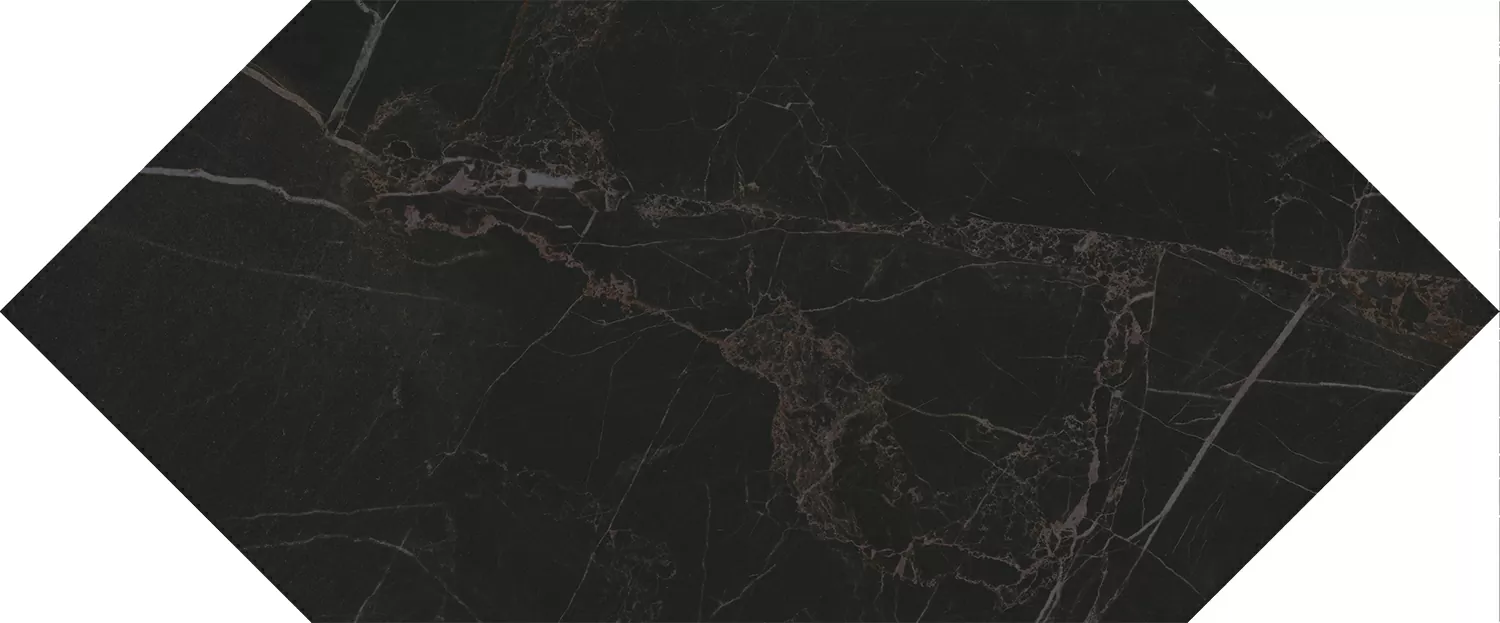 Плитка 35007 Келуш черный глянцевый 14х34
