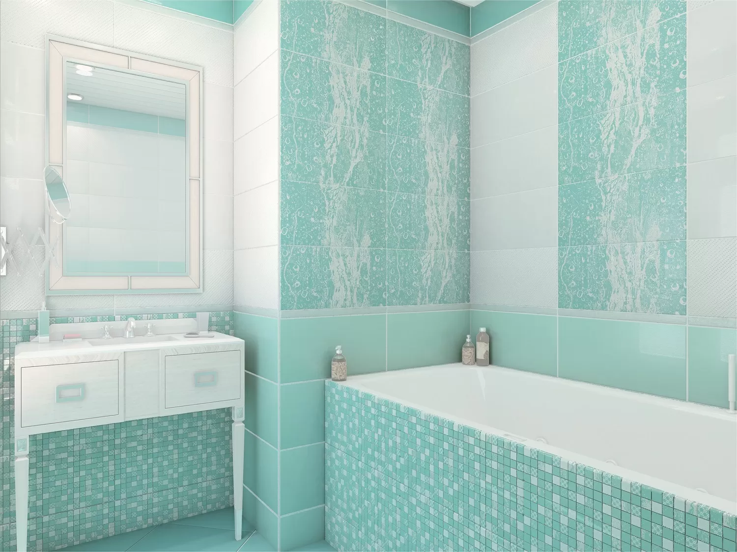 Мозаика DW7MSC16 Mosaic Aquamarine 30.5x30.5