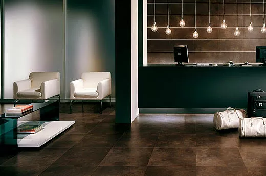 Керамогранит 5C13 Tarmac Black Inserto Borchia 3 45х45