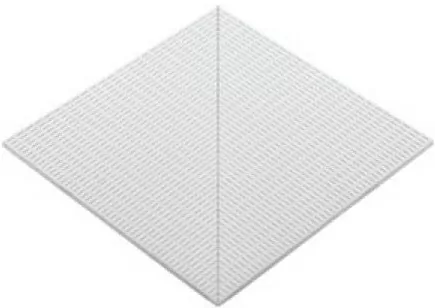 Керамогранит 25200 К Наружный угол с сетчатой поверхностью Pavrimento Antislip Unglazed 25x25