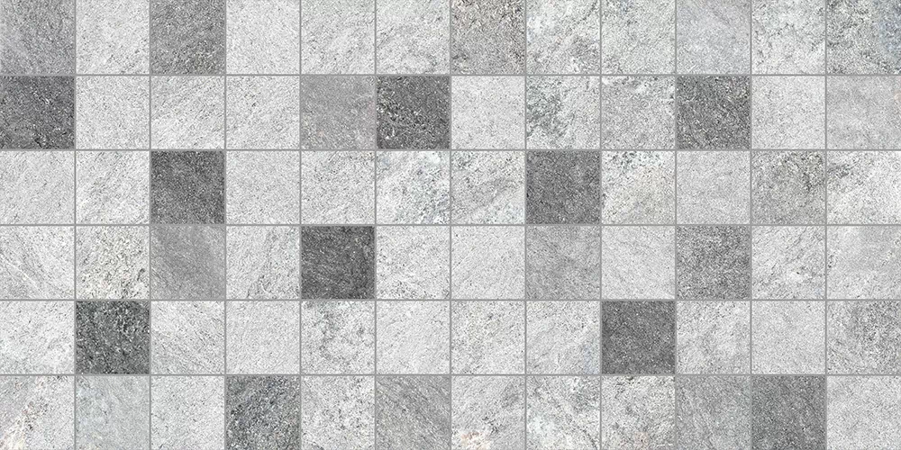Плитка 1039-8219 Balance Темно-серый мозаика 40*20