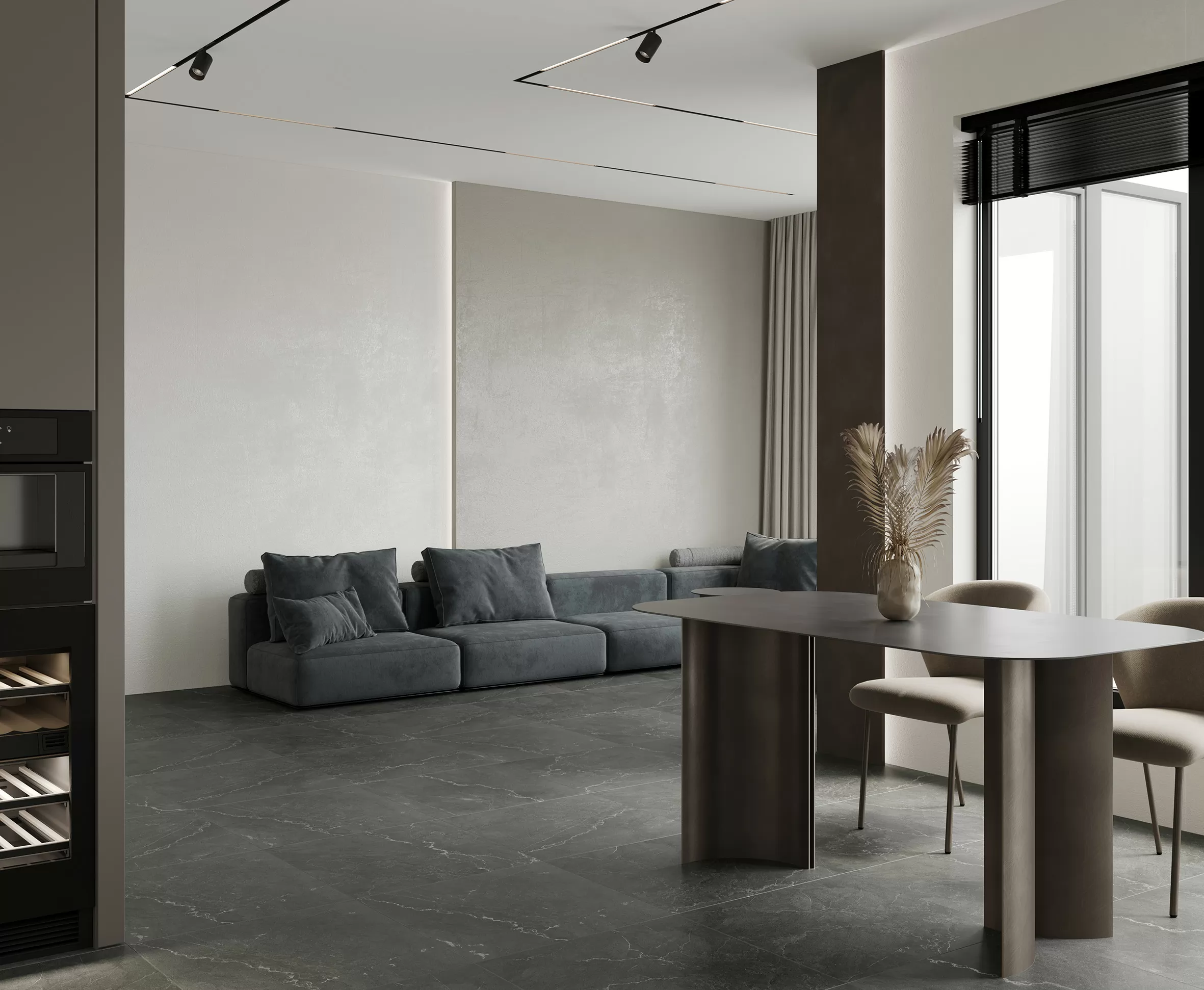 Керамогранит Leda Black Карвинг 60x60