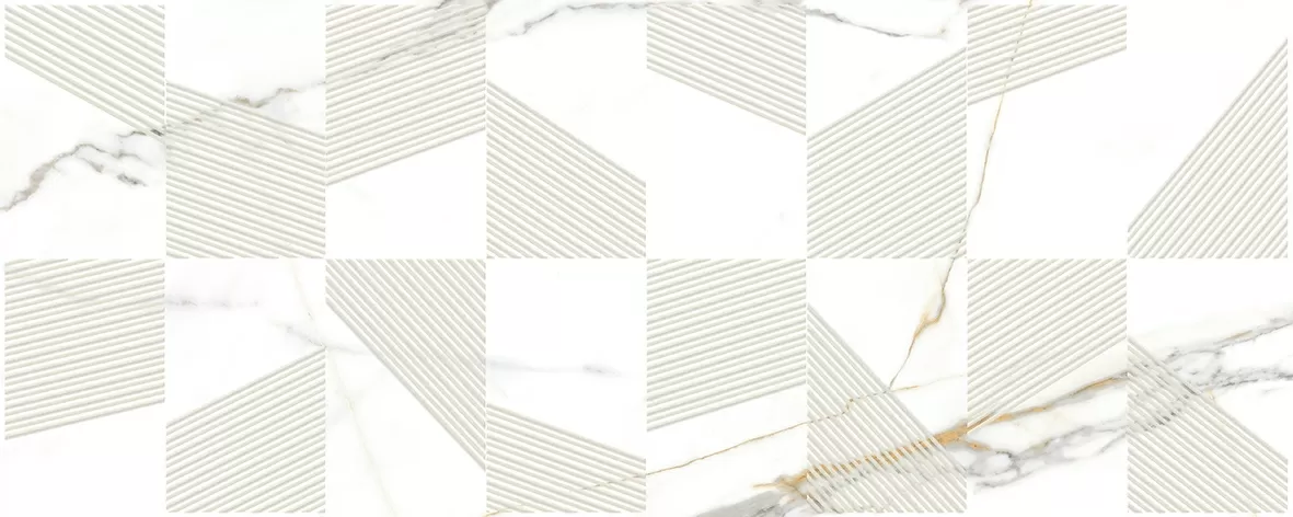 Плитка Champagne Mosaic Декор белый 20х50