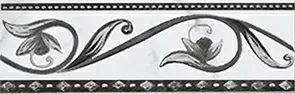 Плитка Argos nero бордюр 8х25