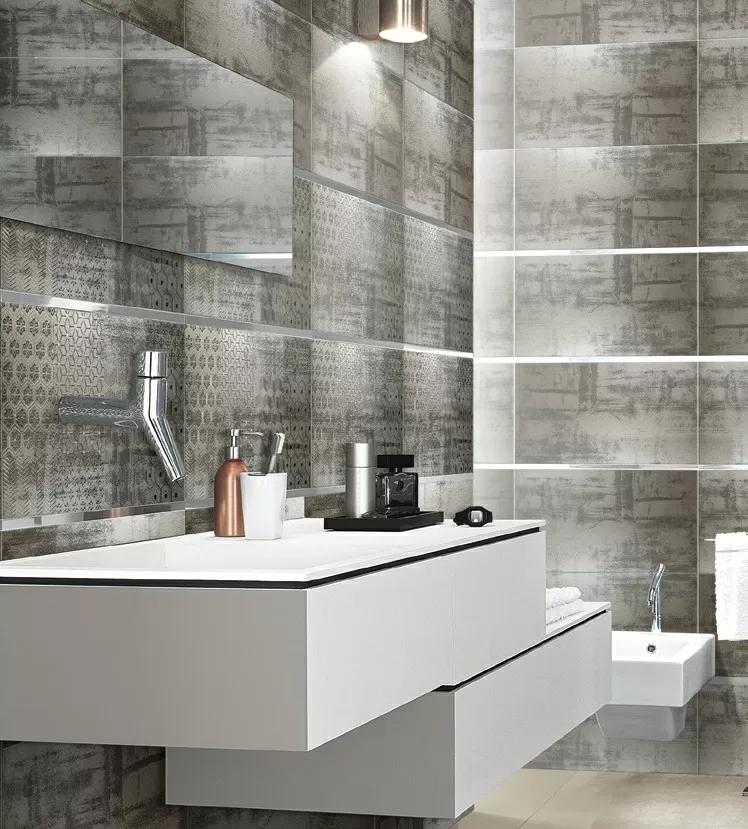 Плитка Loft Geo Silver 30x60
