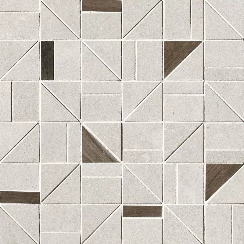 Мозаика fOSM Nux White Gres Outline Mosaico 30x30