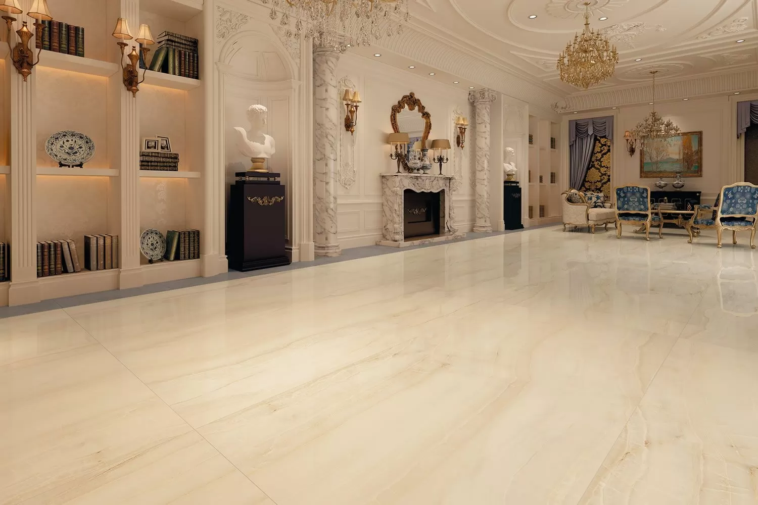 Керамогранит Opal Rektifiye Parlak Nano 240x120