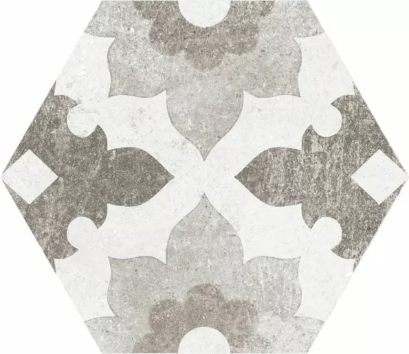 Керамогранит 22099 Hexatile Cement Garden Grey 17,5x20 (17 видов паттерна)