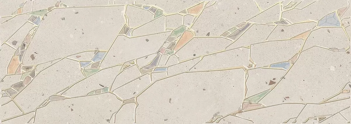 Плитка 587562001 Terrazzo Decor Marfil Crystal 25.1x70.9