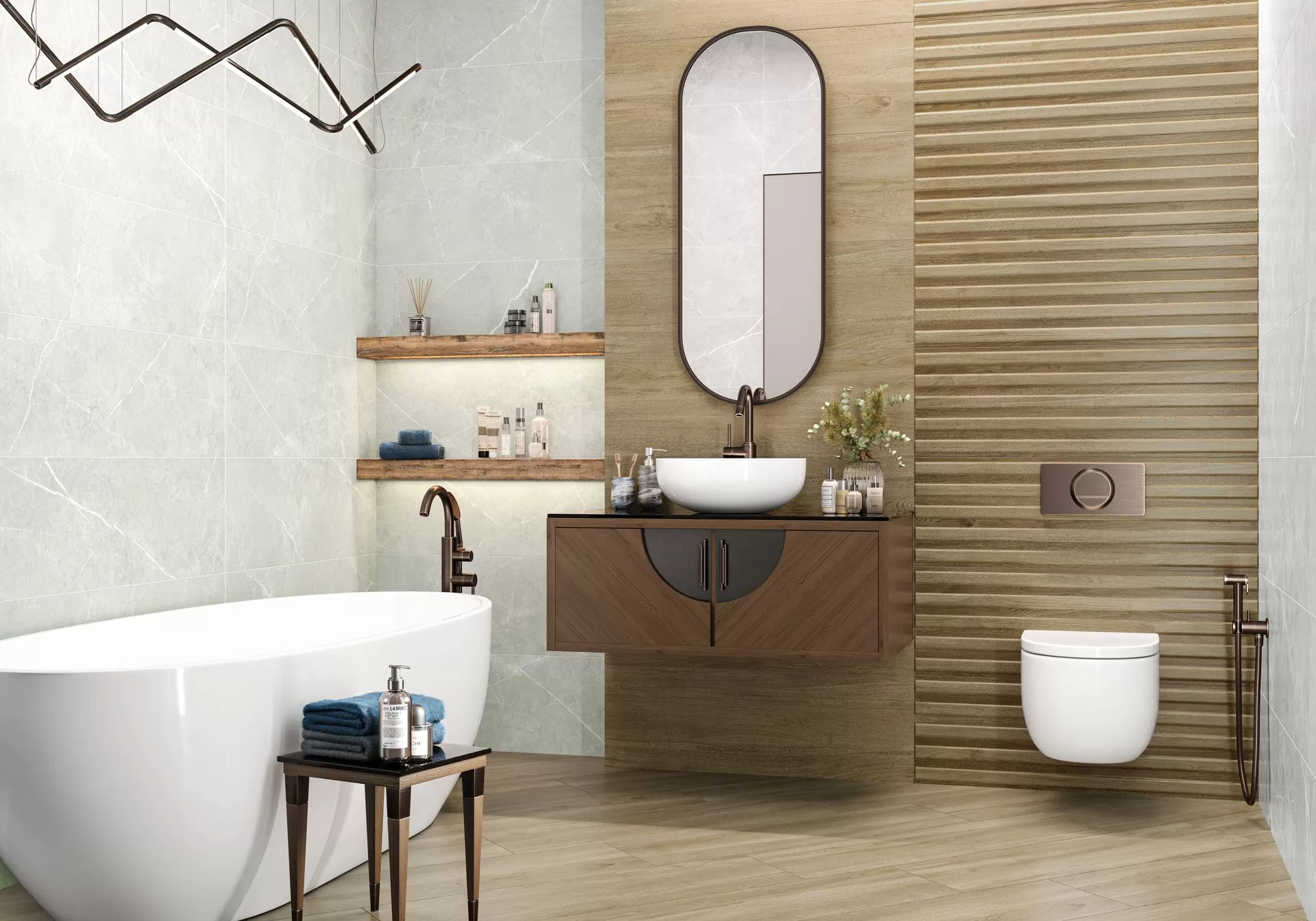 Плитка WT93ROK15 Rockstyle Gray 300x900x10,5