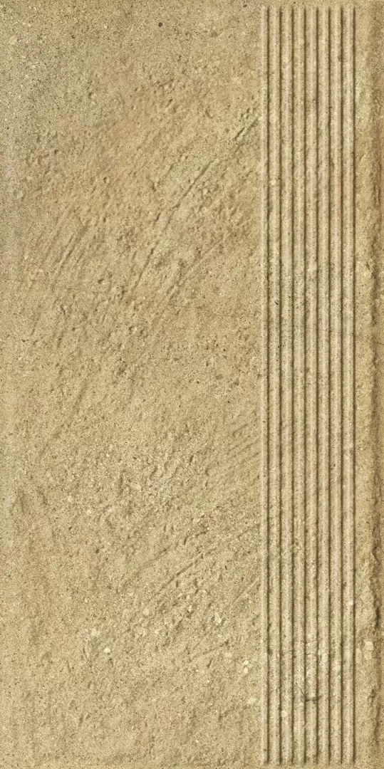 Клинкерная плитка Eremite Beige Stopnica Prosta Struktura Mat 30x60