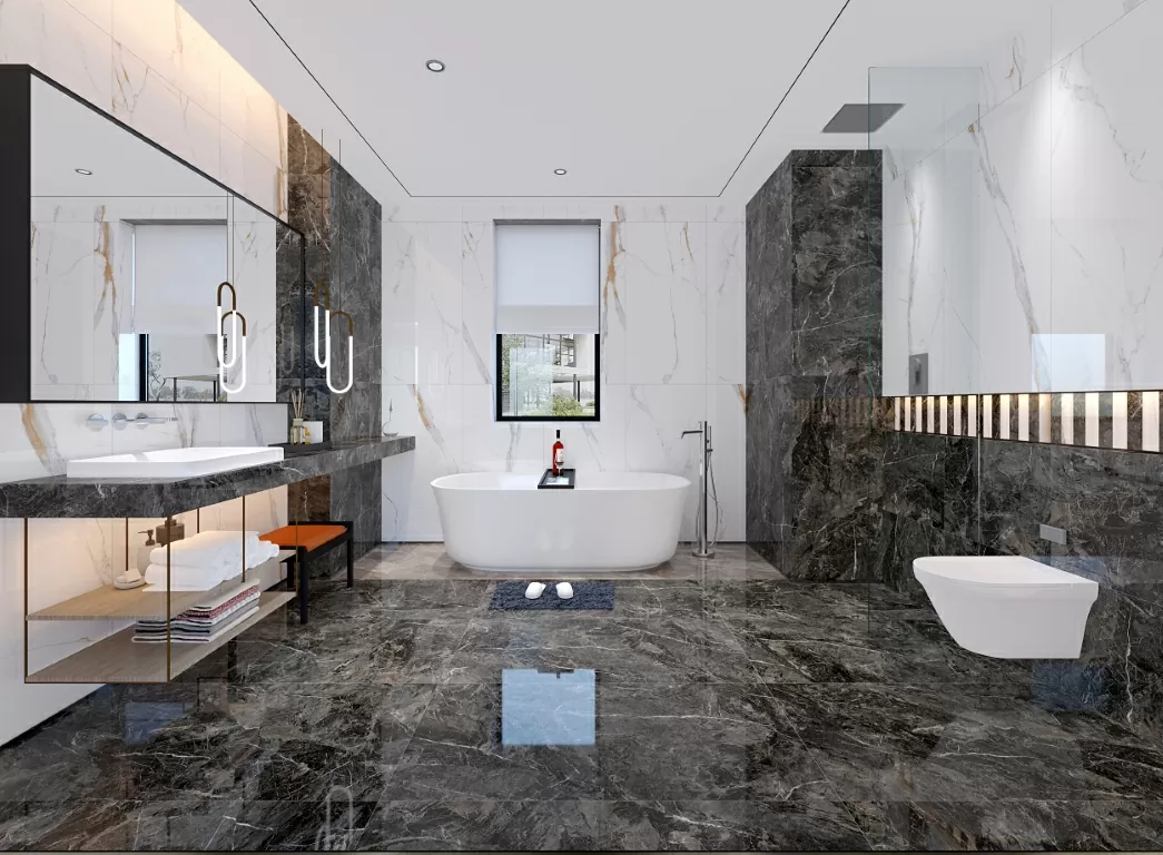 Керамогранит NTT9121P Calacatta Light Grey 60x120
