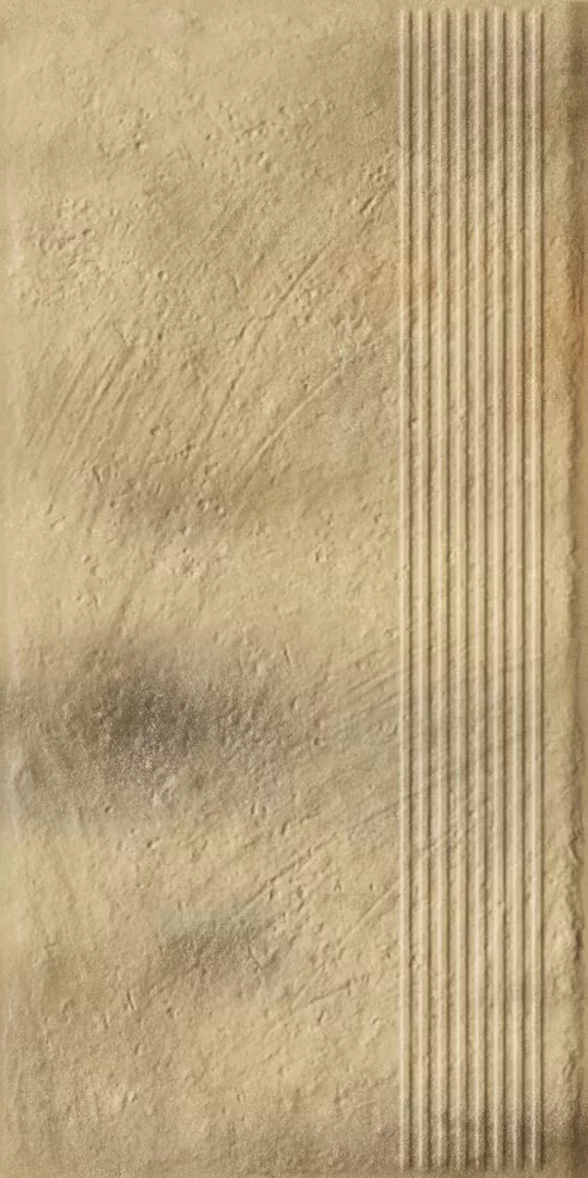 Клинкерная плитка Eremite Sand Stopnica Prosta Struktura Mat 30x60