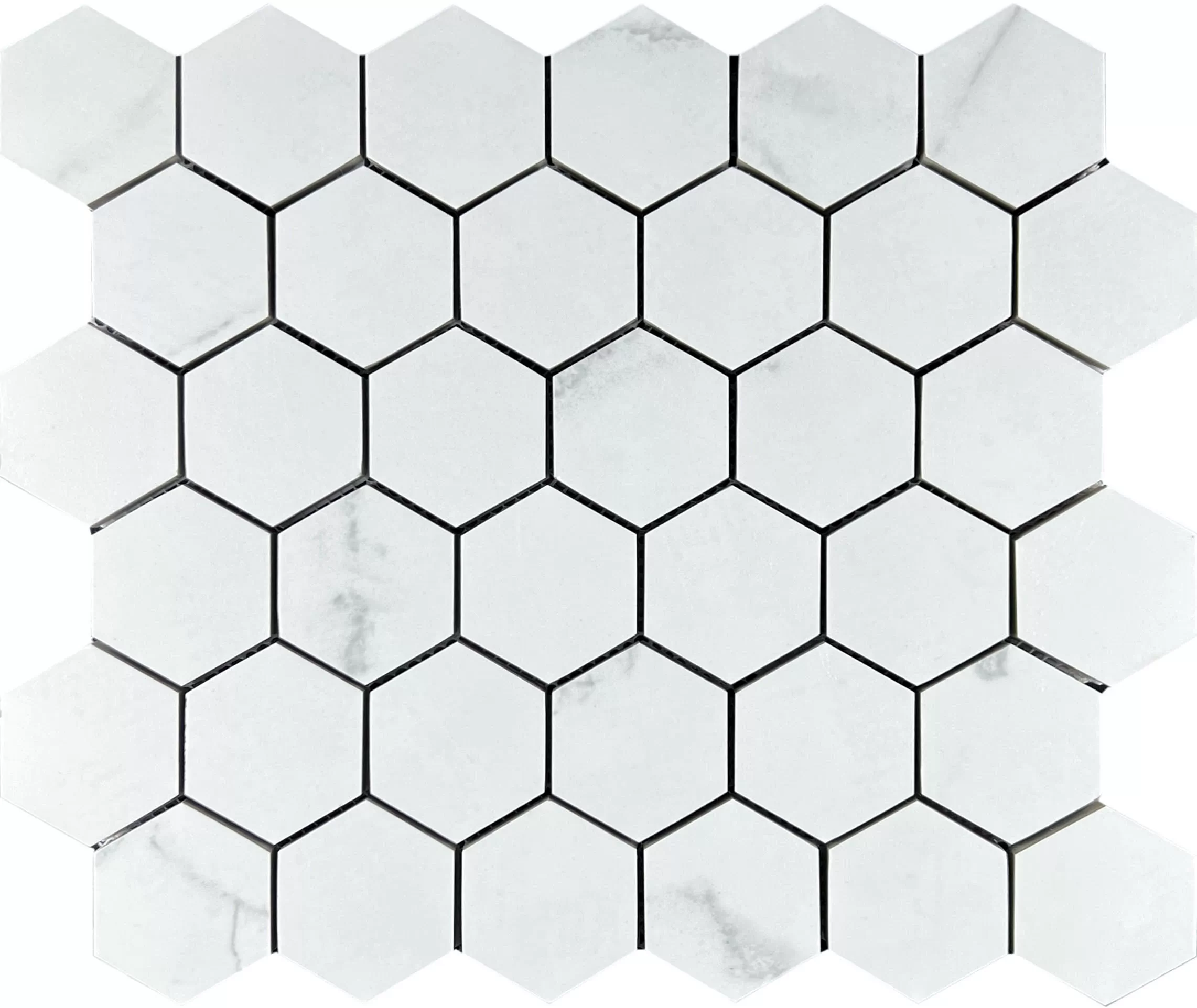 Мозаика Mosaic Calacata Lite 48 Hexagone 30.9x32.2