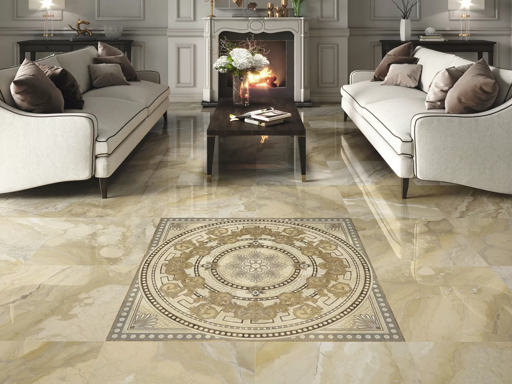 Керамогранит A037059 Roseton Noor Cream 60x60