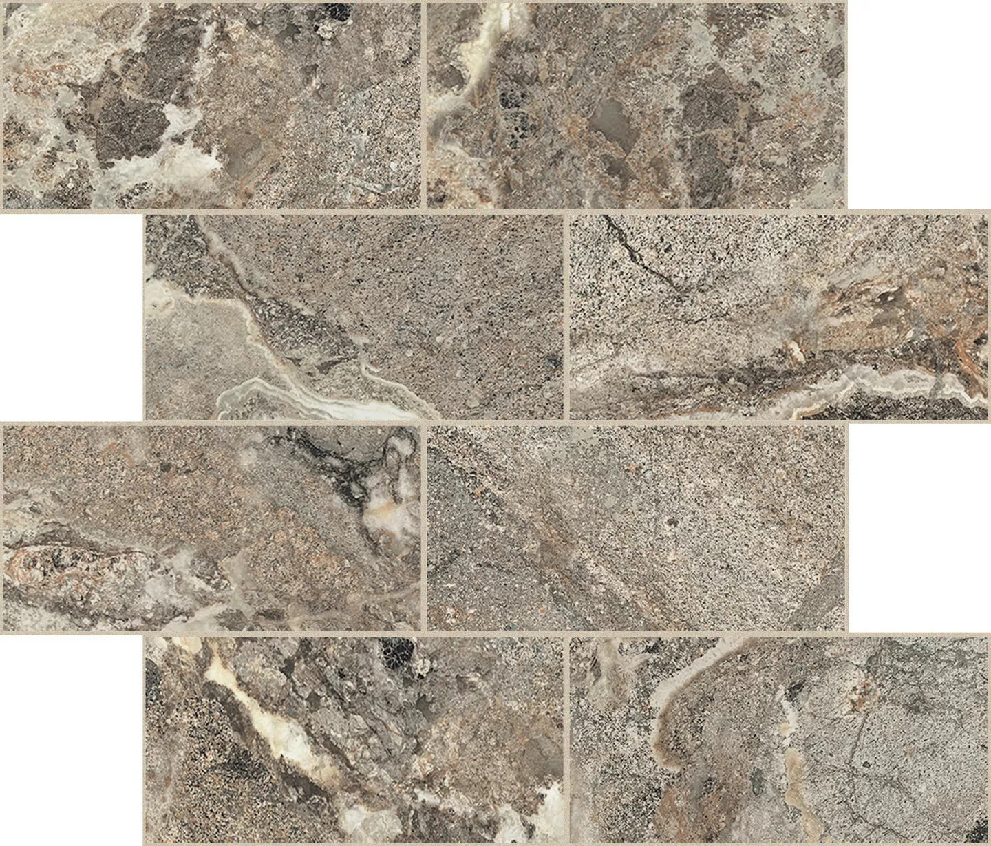 Мозаика 767712 Onyx&More Golden Porphyry STR Modulo Muretto 6mm 7,5x15 30x30