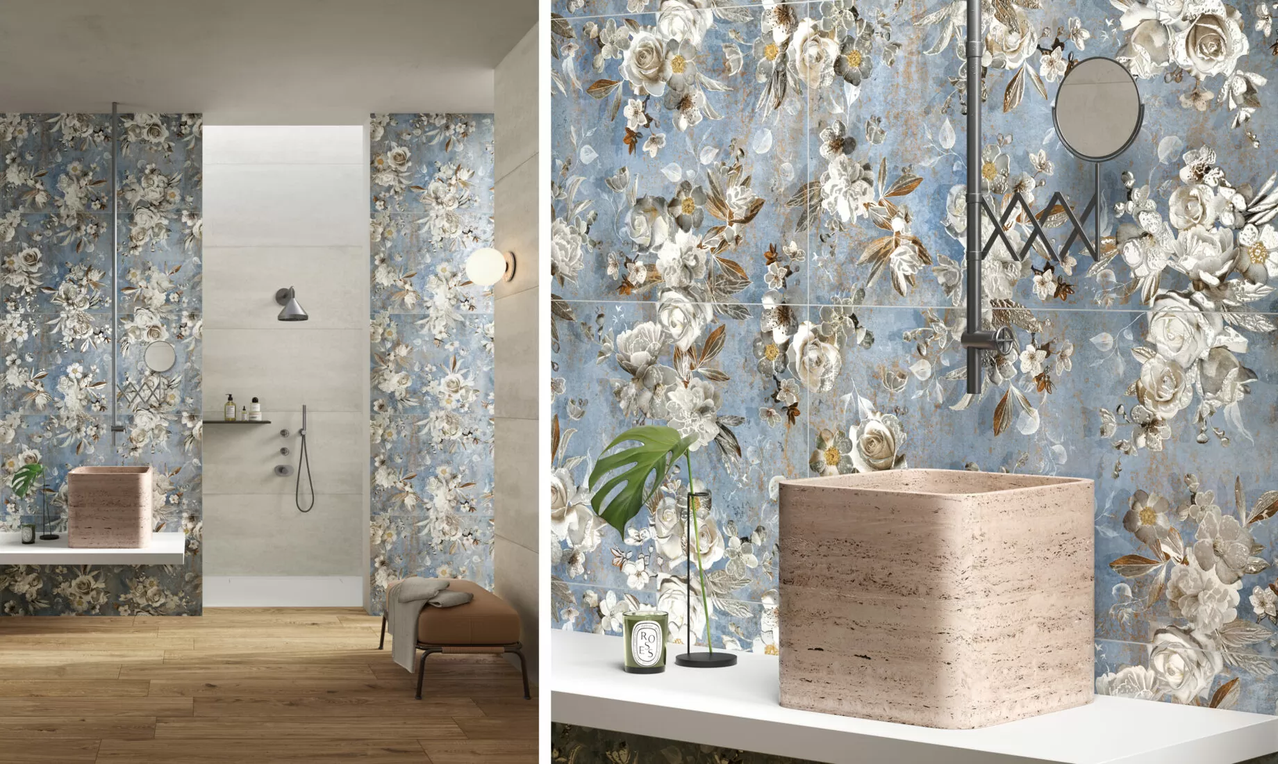 Керамогранит 133481 Alchymie Flowery Grey Nat Ret 60x120