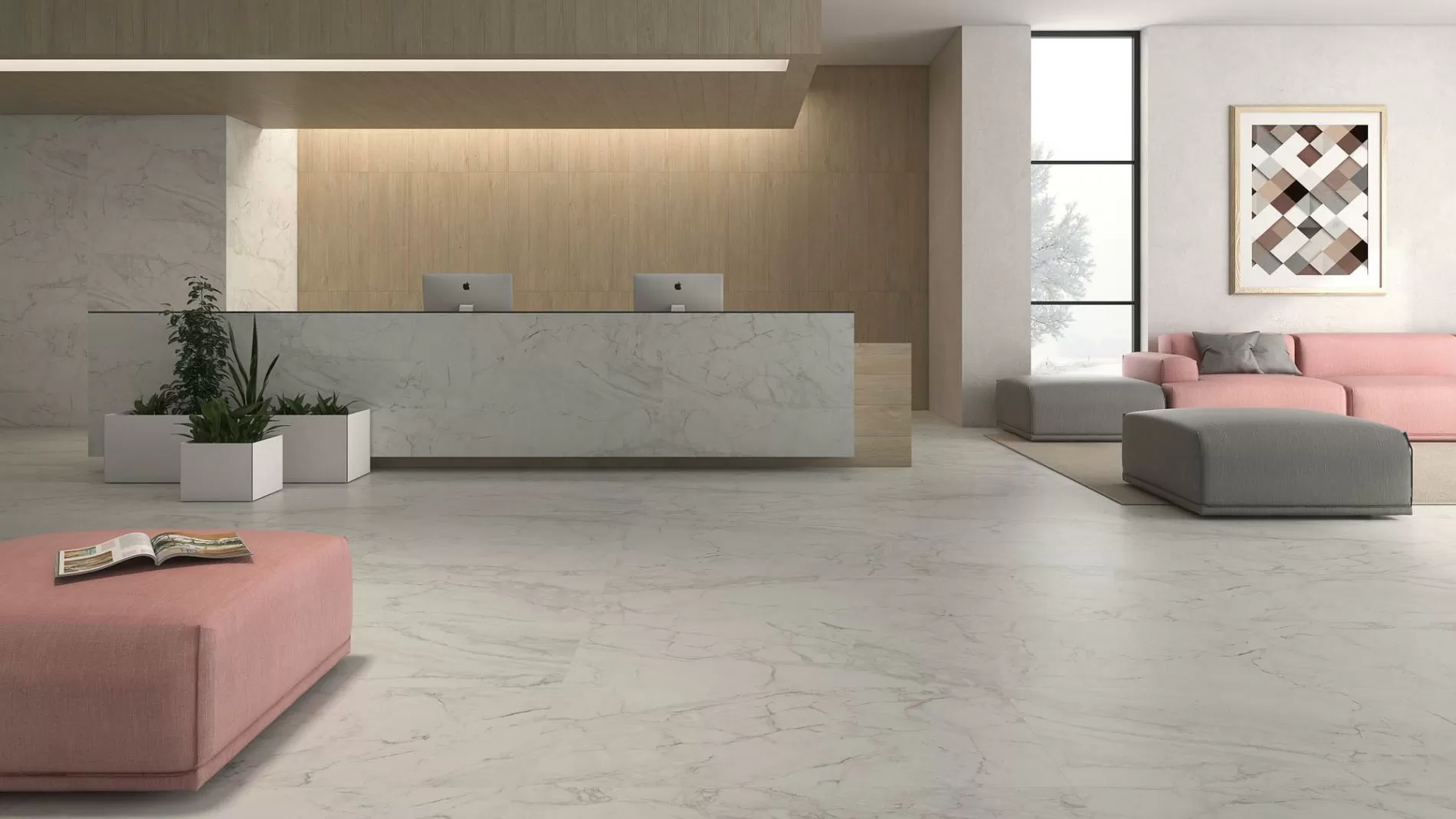 Керамогранит MARBLES LUCCA Blanco 60x120
