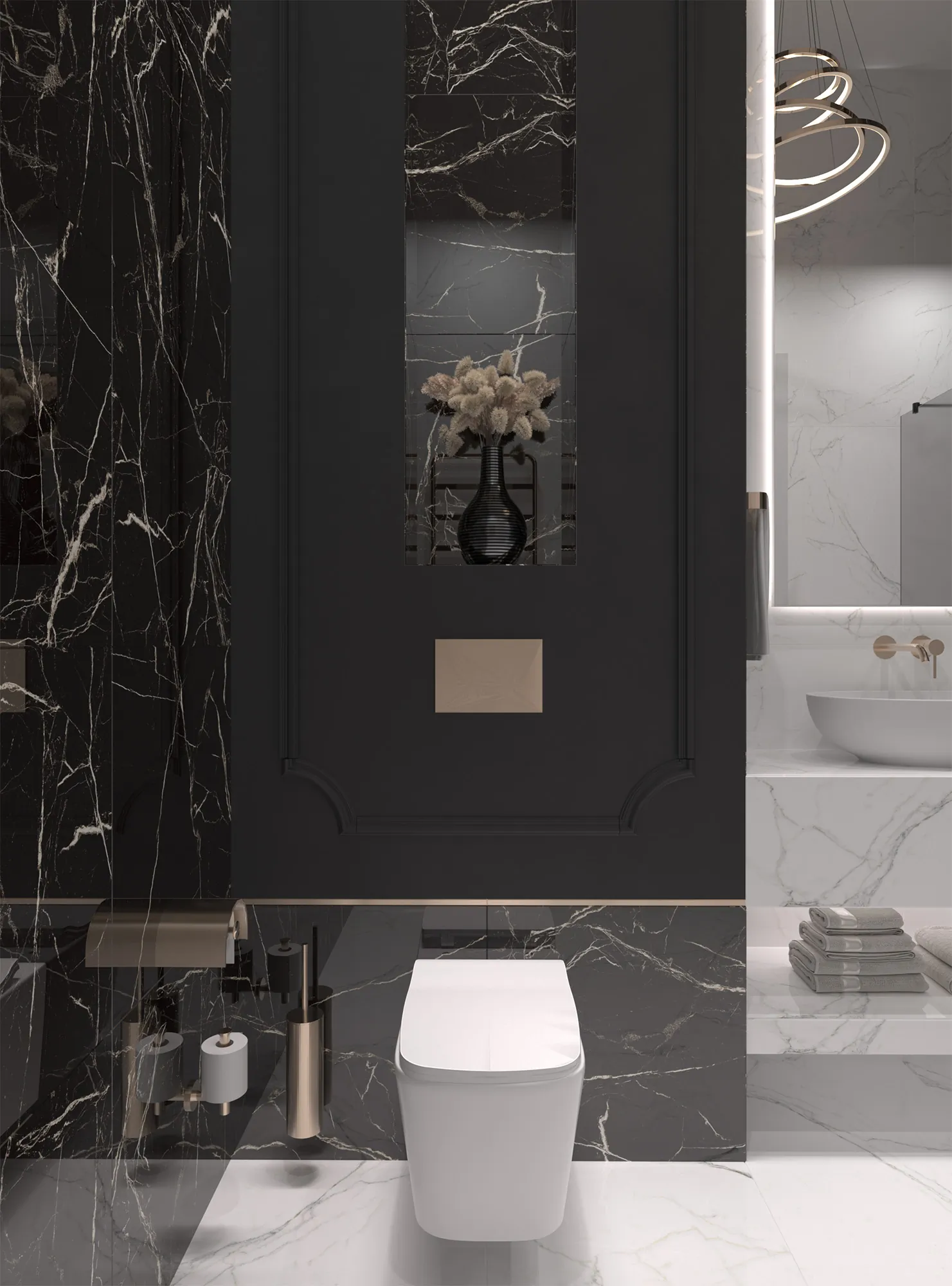 Керамогранит HG2008-A Black Spinder High Gloss 60x60