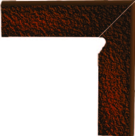 Клинкерная плитка Cloud Brown Duro Цоколь правый (B+A)30х8,1