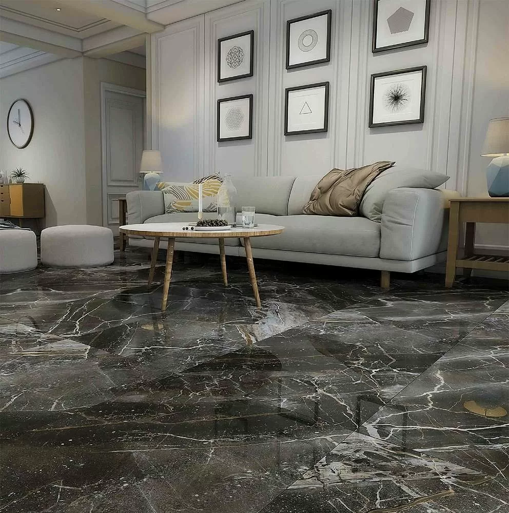 Керамогранит 708320 Amani Marble Dark Grey Polish Rect. 60x120