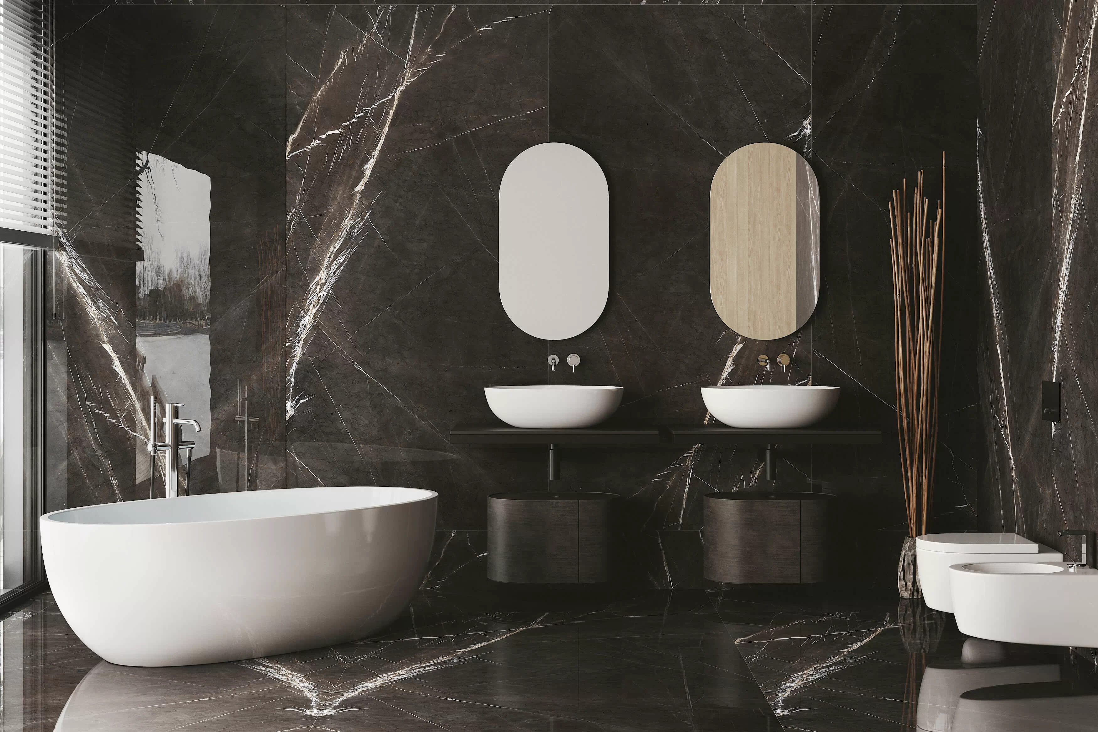 Керамогранит ArtSlab Marble Alps Statuario 120x240