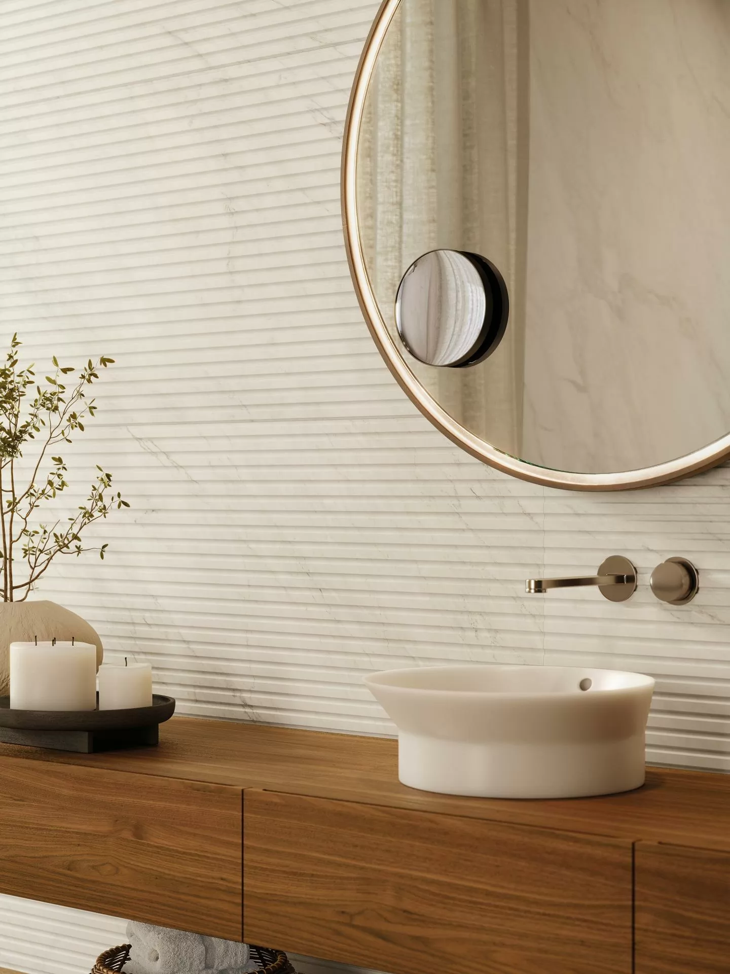 Керамогранит 100338726 Glem White Nature 6mm 59,6x120