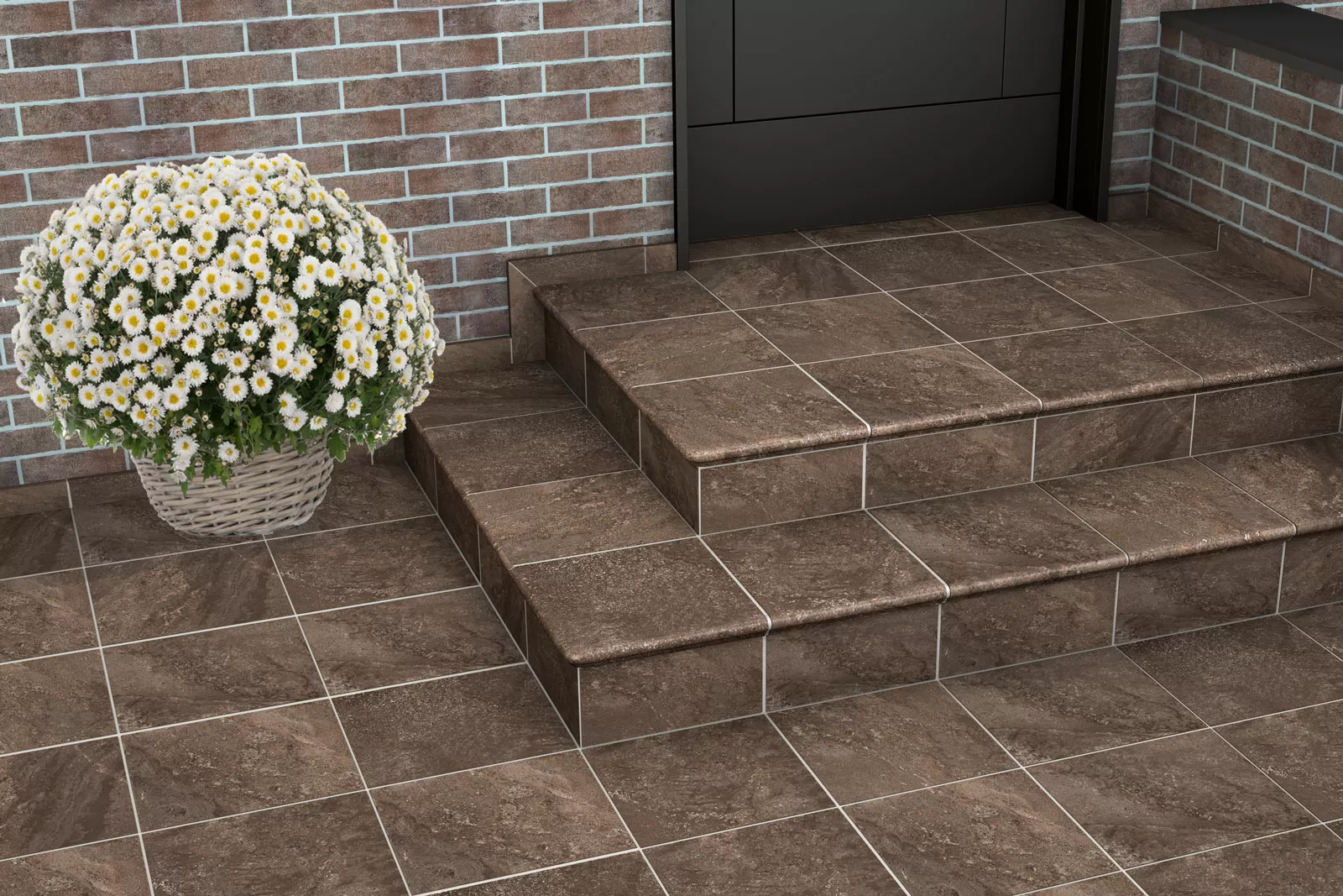 Клинкерная плитка Frankfurt Florentiner-Stufe Ziegelrot 31x32