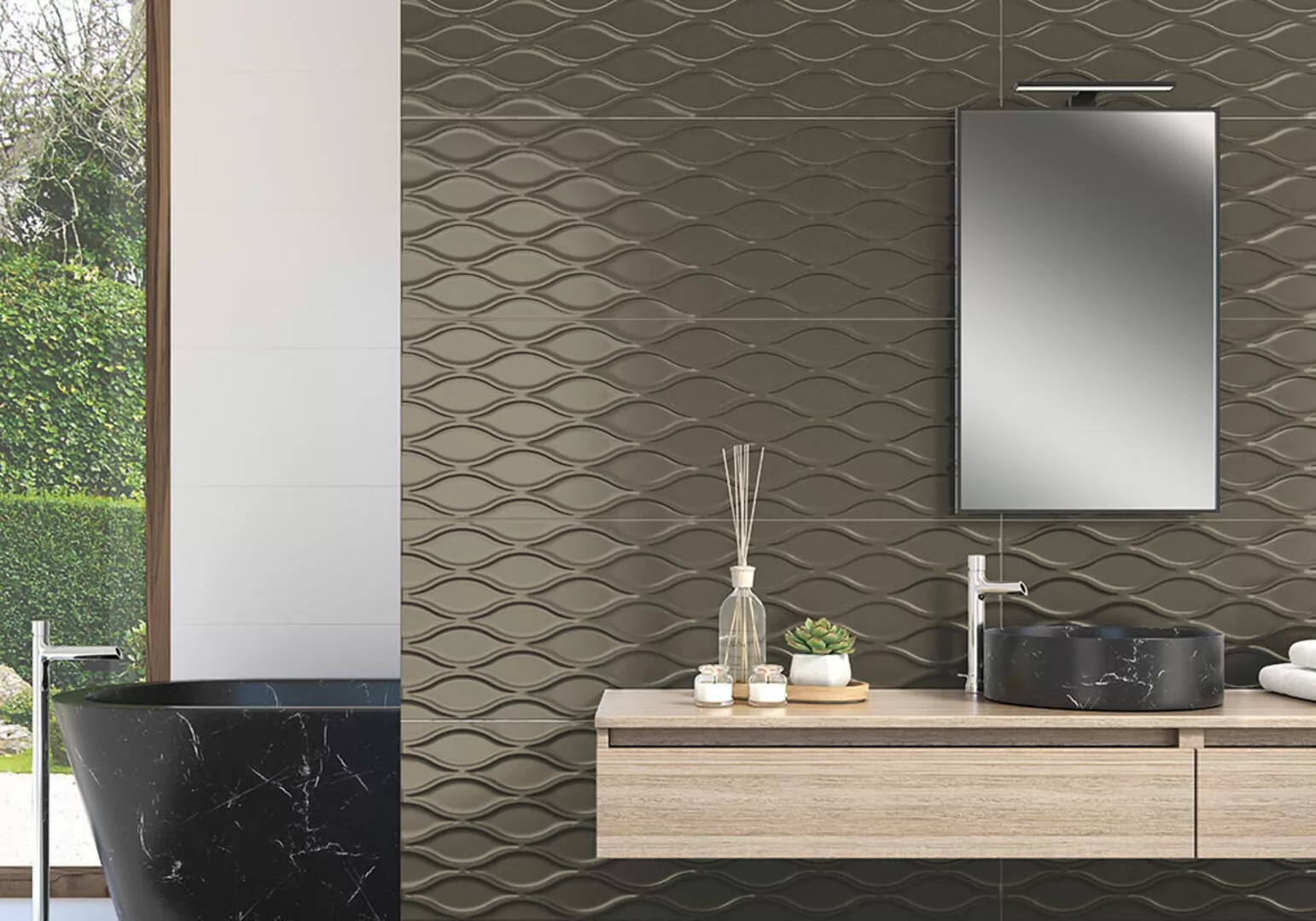 Плитка LEAF COLOURS SILVER 33*100