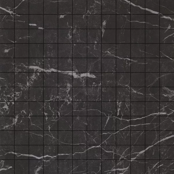Мозаика 2705121 Marmoker Mosaico Nero Creta Lucido 29.5x29.5