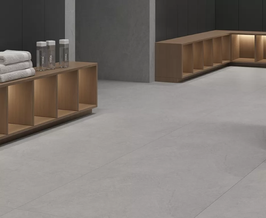 Керамогранит Sandstone Grigio PRO серый матовый R10GR STR 80х80