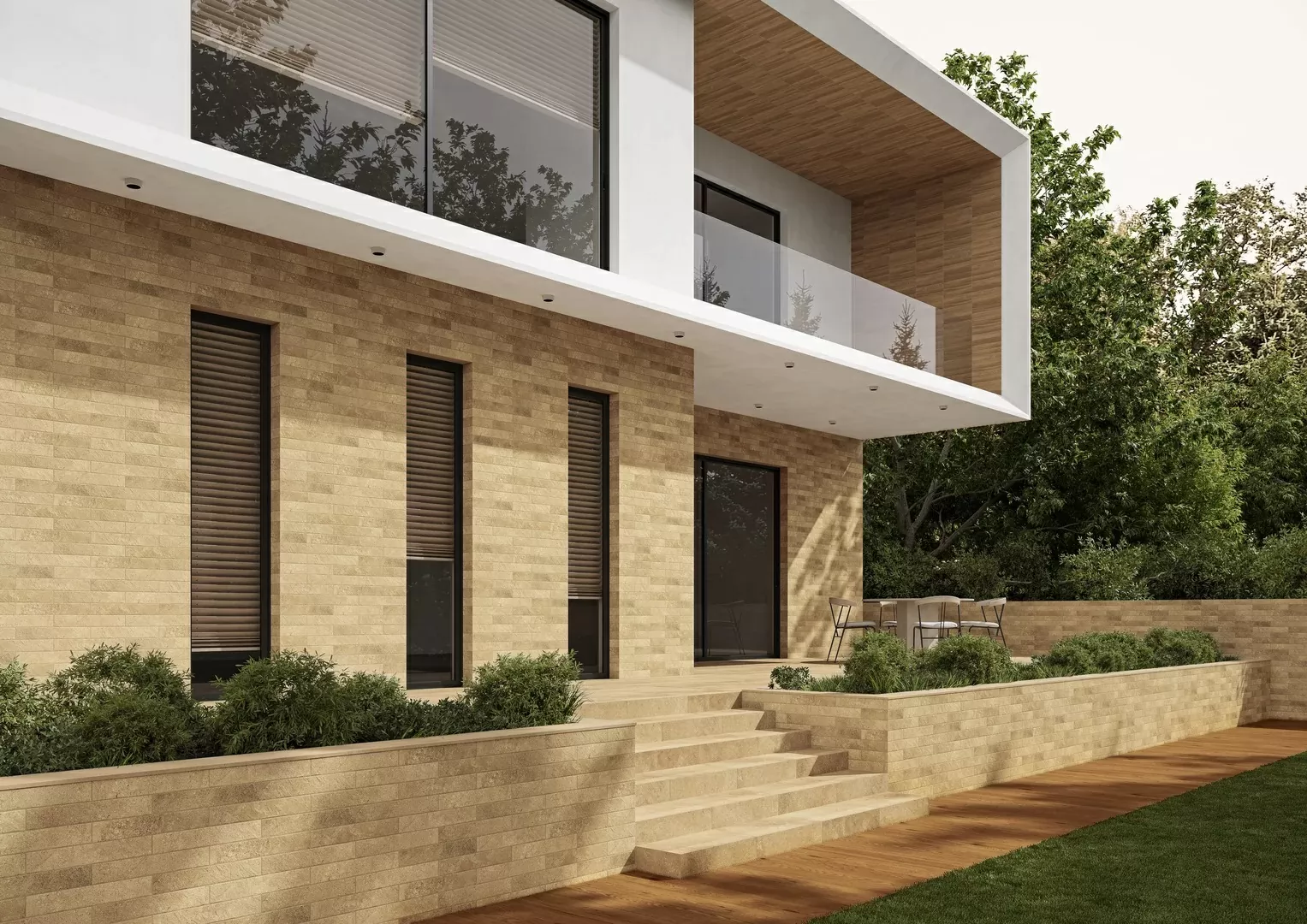 Клинкерная плитка Eremite Sand Stopnica Prosta Struktura Mat 30x60