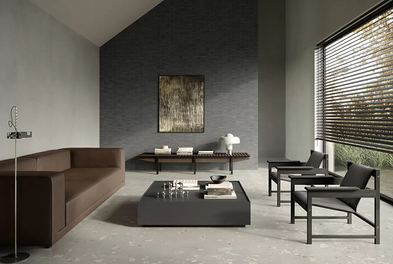 Керамогранит FL05BAC I Cementi Greige Ciottolo SQ. RealUp/StrideUp 60x120