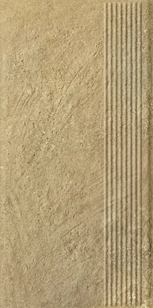 Клинкерная плитка Eremite Beige Stopnica Prosta Struktura Mat 30x60