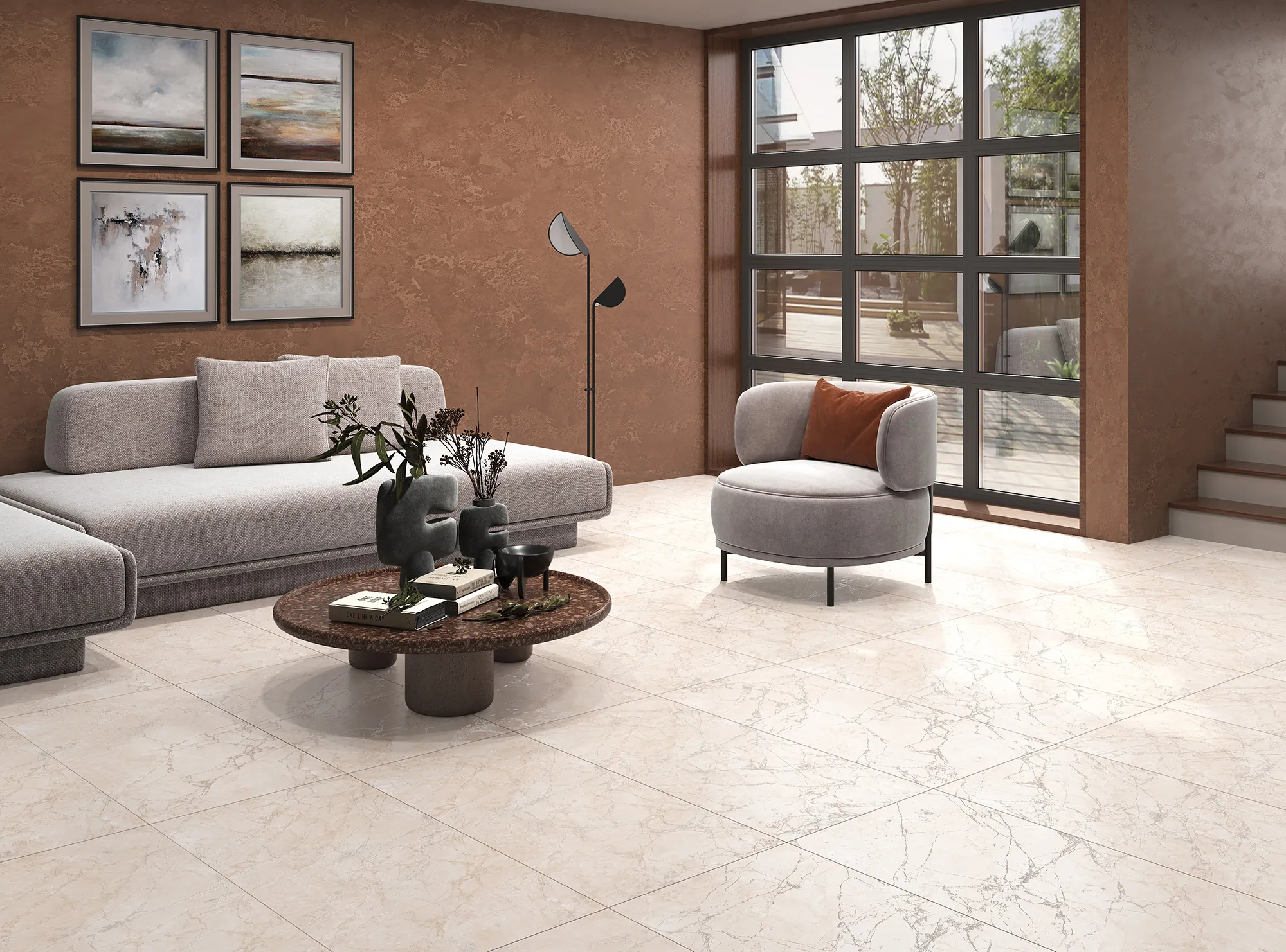 Керамогранит CR4007-A Arctic White Carving 60x120