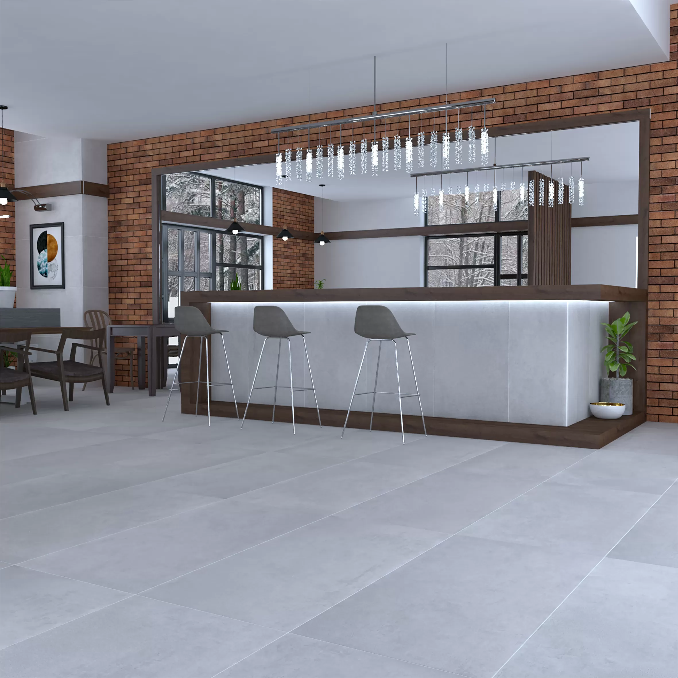 Керамогранит Betonhome светло-серый 60х60