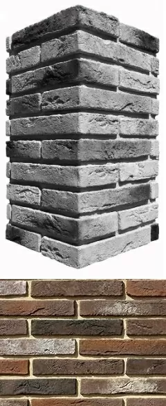 Искусственный камень 384-65 Остия брик Design угол 12x26.5x4.9