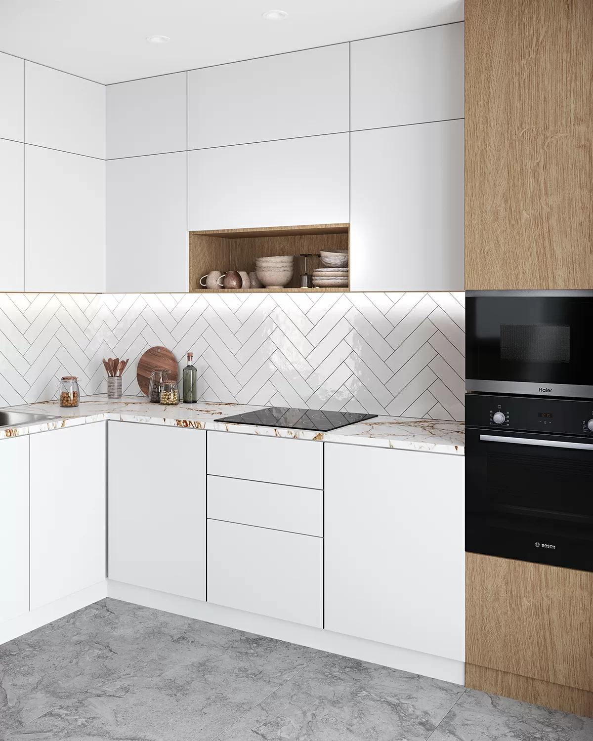 Плитка Liguria White 7.5x30