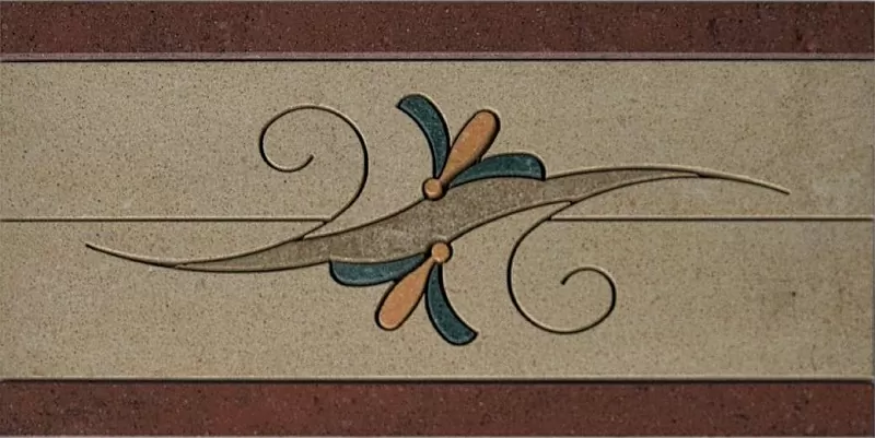 Керамогранит Fascia Floreale B Palissandro (Rosa Portogallo, Madras Pink) 15x30