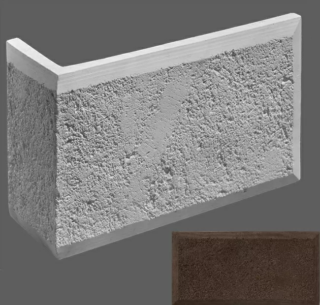 Искусственный камень Угловой элемент Рим 910 39/12x25x3