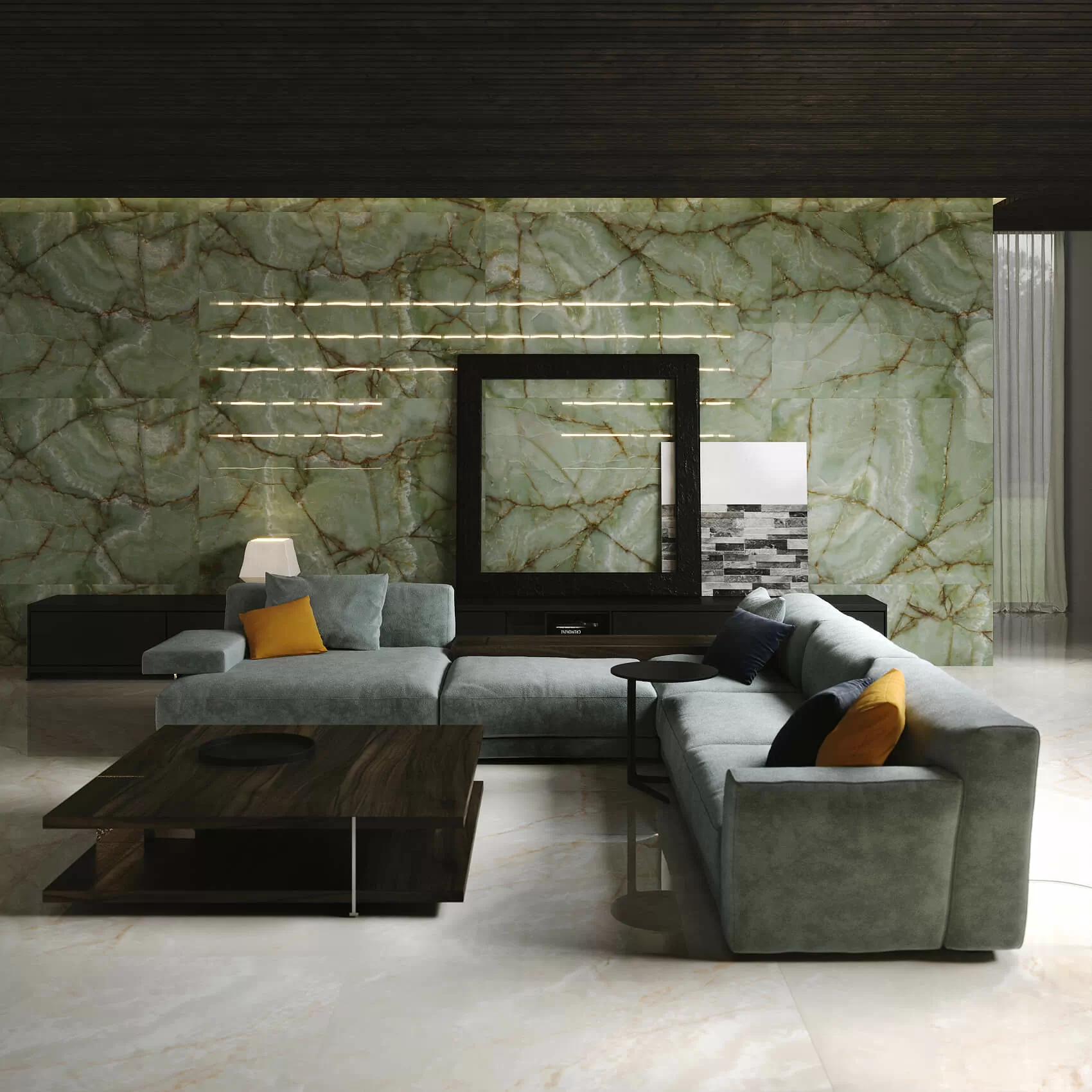 Керамогранит 1082 Monte Grigio Carv 180x120