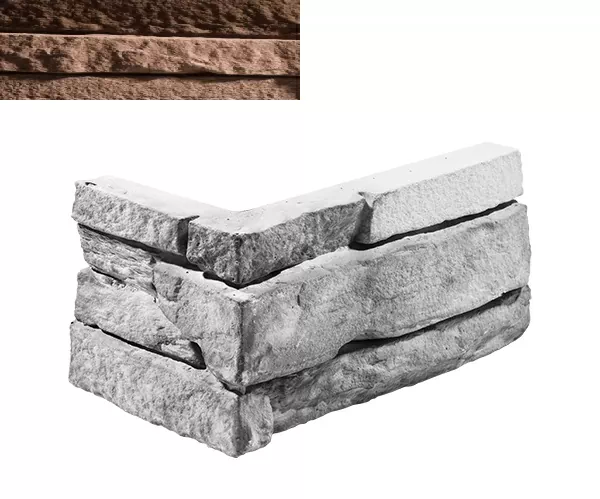 Искусственный камень Угловой элемент Шампань 890 20/10x10x3
